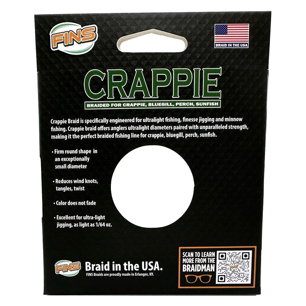 braided fishing line for crappie FINS 4-Strand, Black, 2 lb, 100 Yards you can feel them breath on it! Best Fishing Lines for Crappie