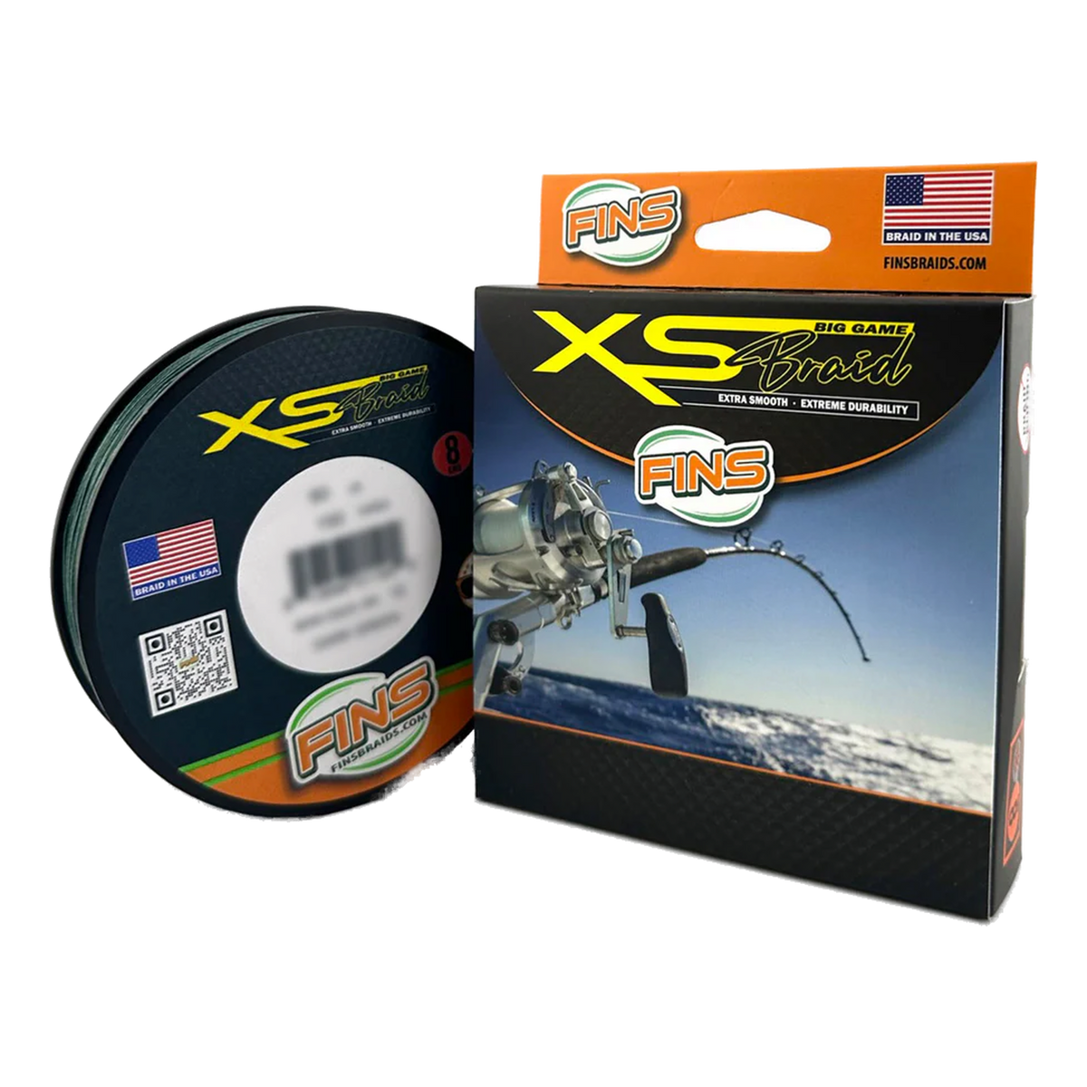FINS XS Big Game Fishing Braid (10-50 lb.)