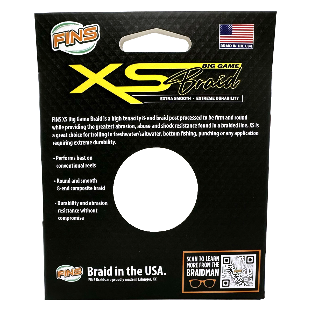 FINS XS Big Game Fishing Braid (60-200 lb.)